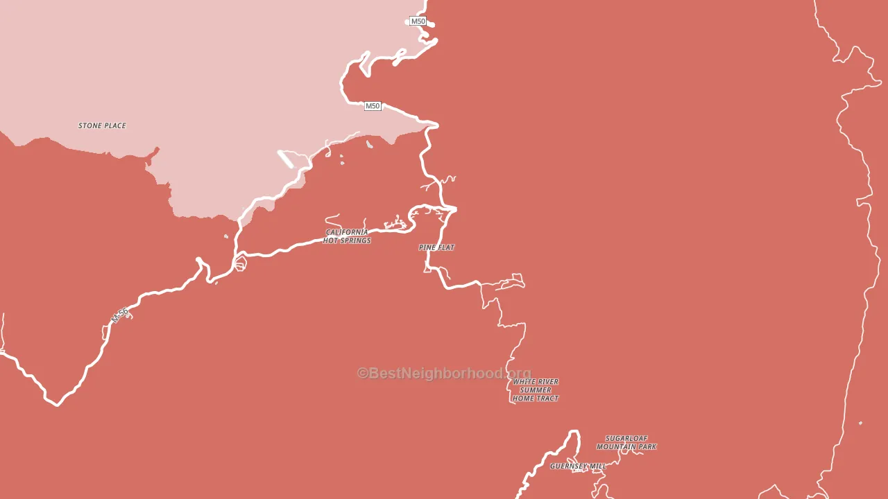 93207, CA block-group political-lean map