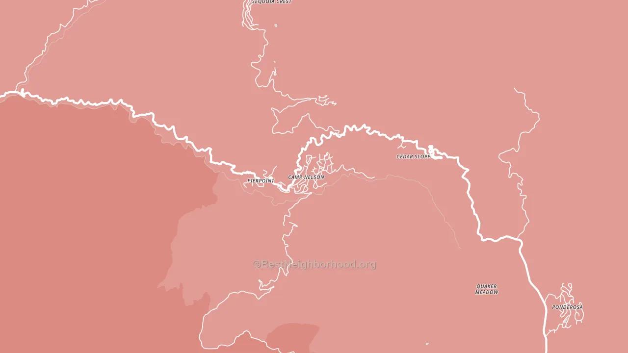 93208, CA block-group political-lean map