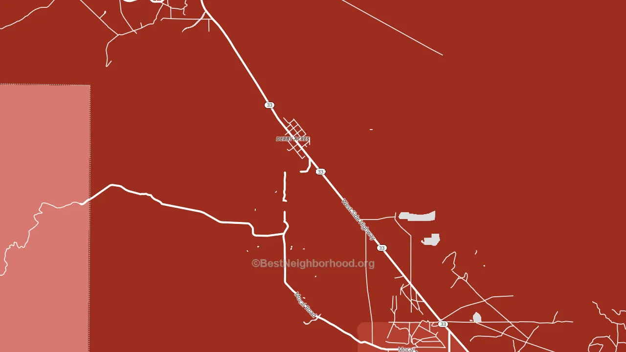 93224, CA block-group political-lean map