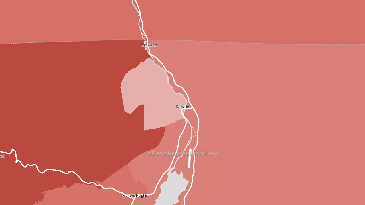 93238, CA block-group political-lean map