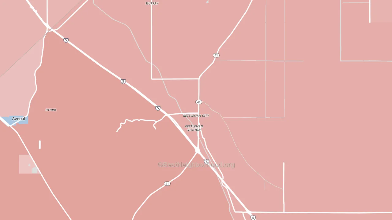 93239, CA block-group political-lean map
