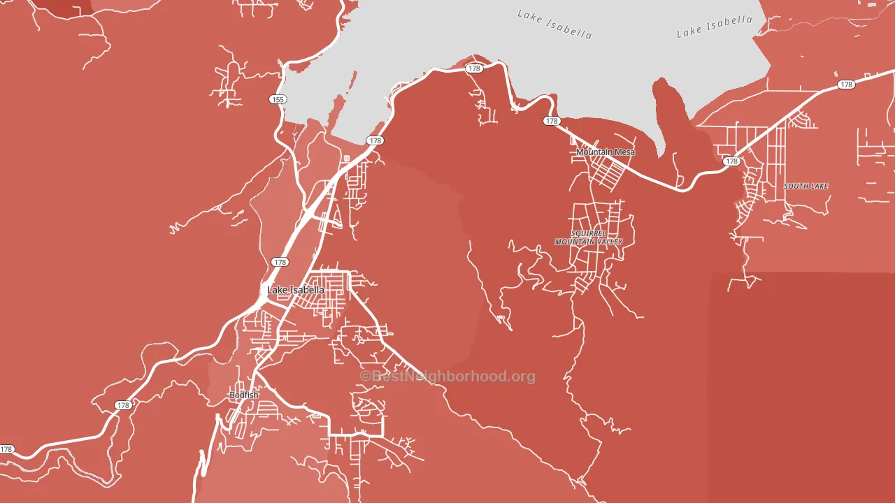 93240, CA block-group political-lean map