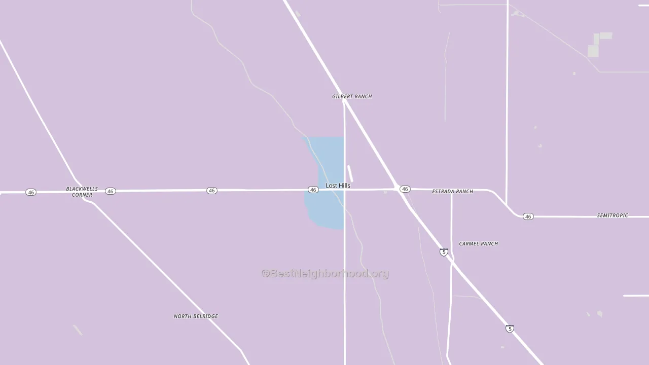 93249, CA block-group political-lean map