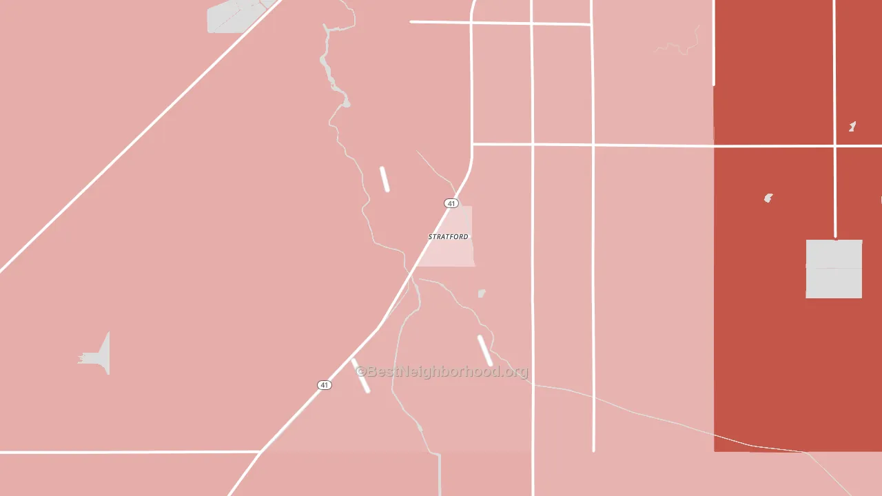 93266, CA block-group political-lean map