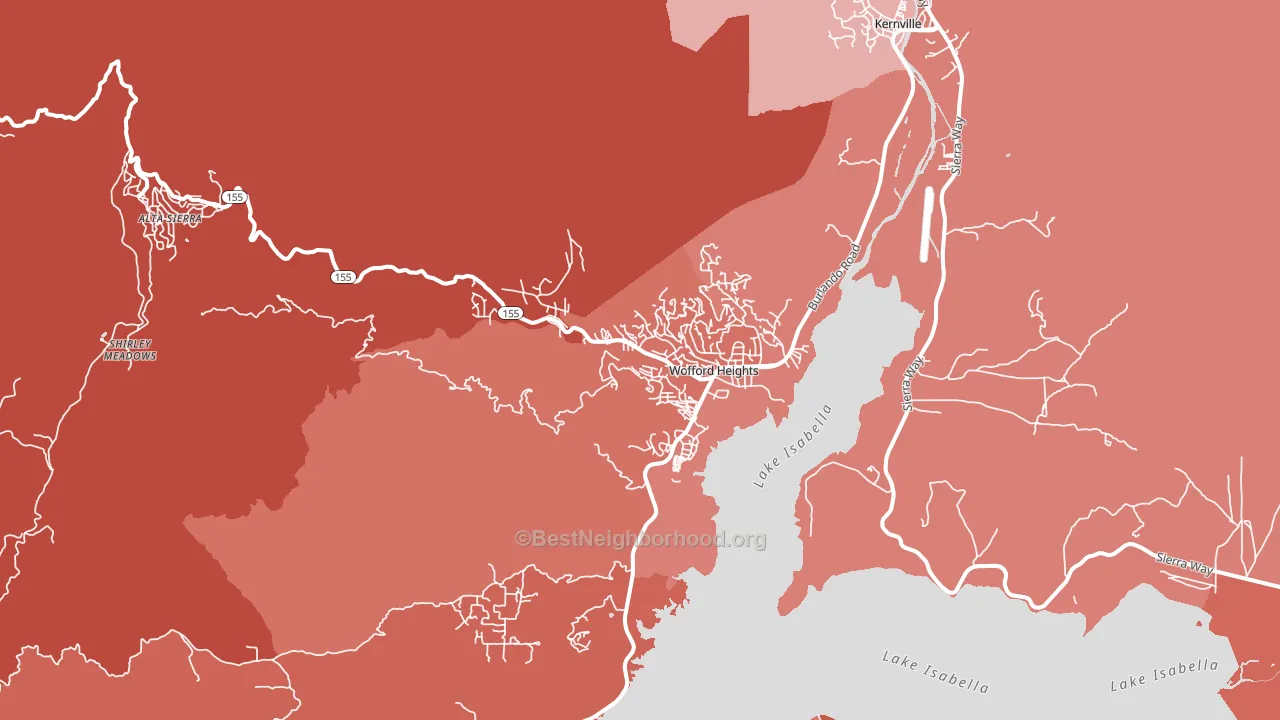 93285, CA block-group political-lean map