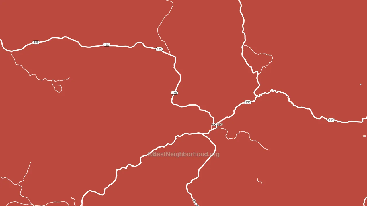 93287, CA block-group political-lean map