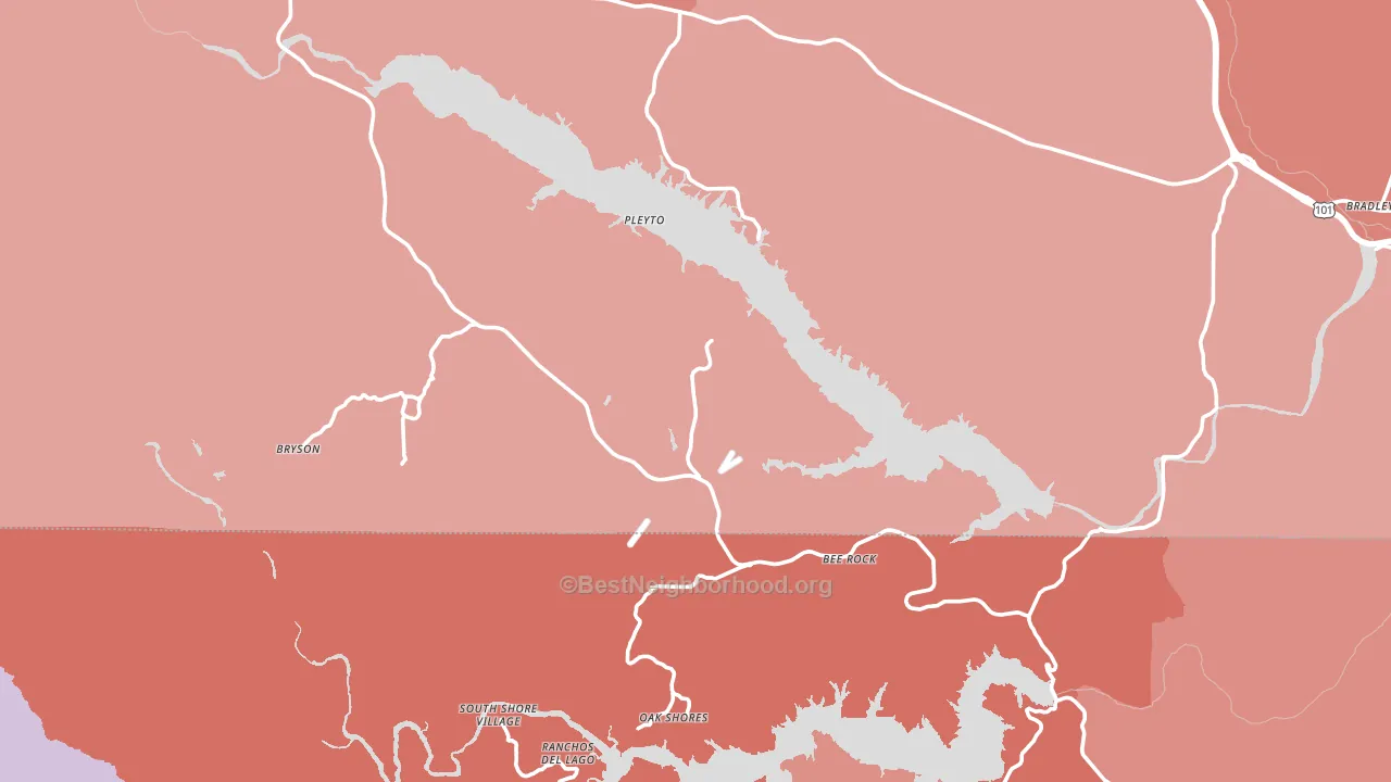 93426, CA block-group political-lean map