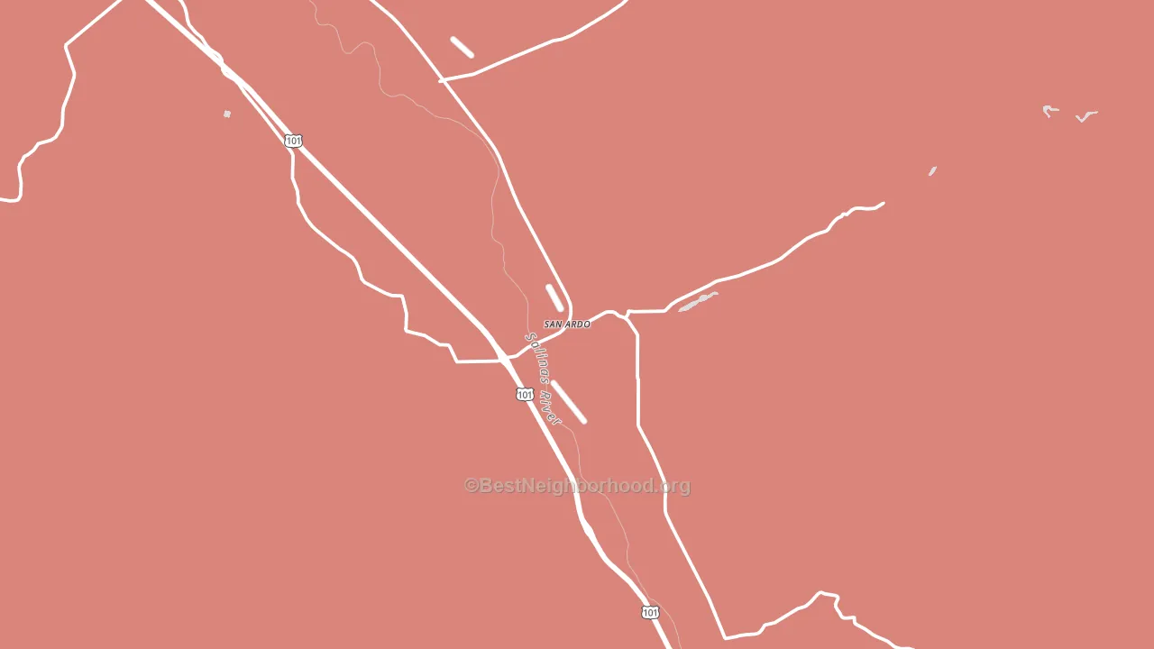 93450, CA block-group political-lean map