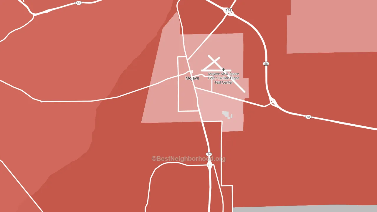 93501, CA block-group political-lean map