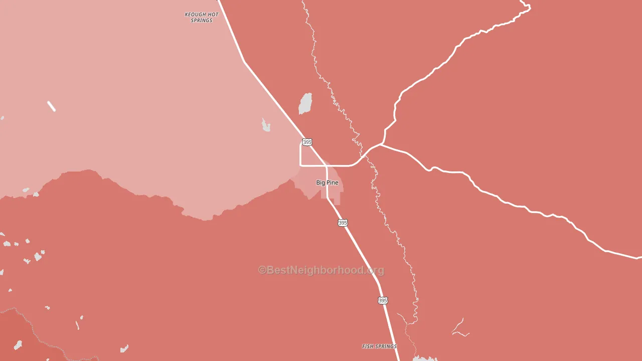 93513, CA block-group political-lean map
