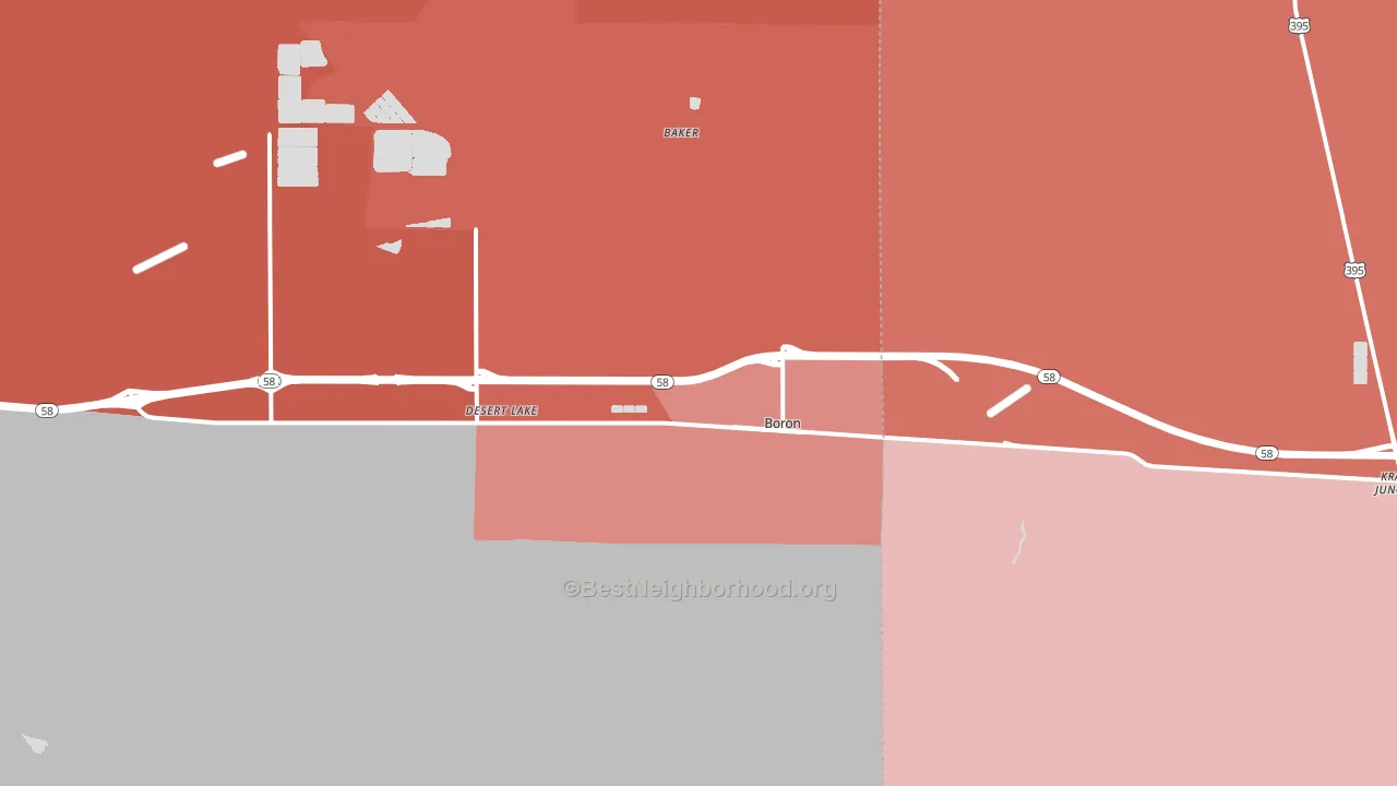 93516, CA block-group political-lean map