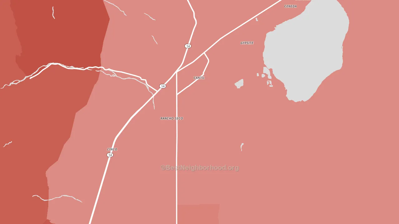 93519, CA block-group political-lean map