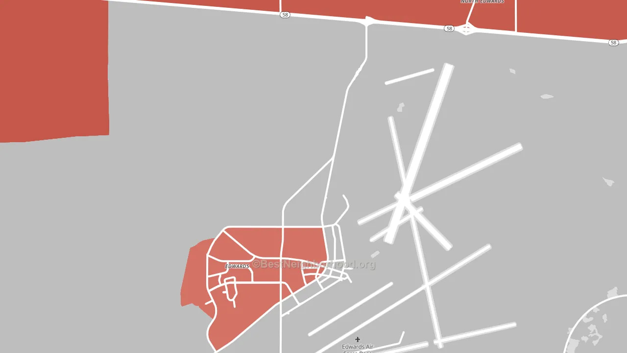 93523, CA block-group political-lean map