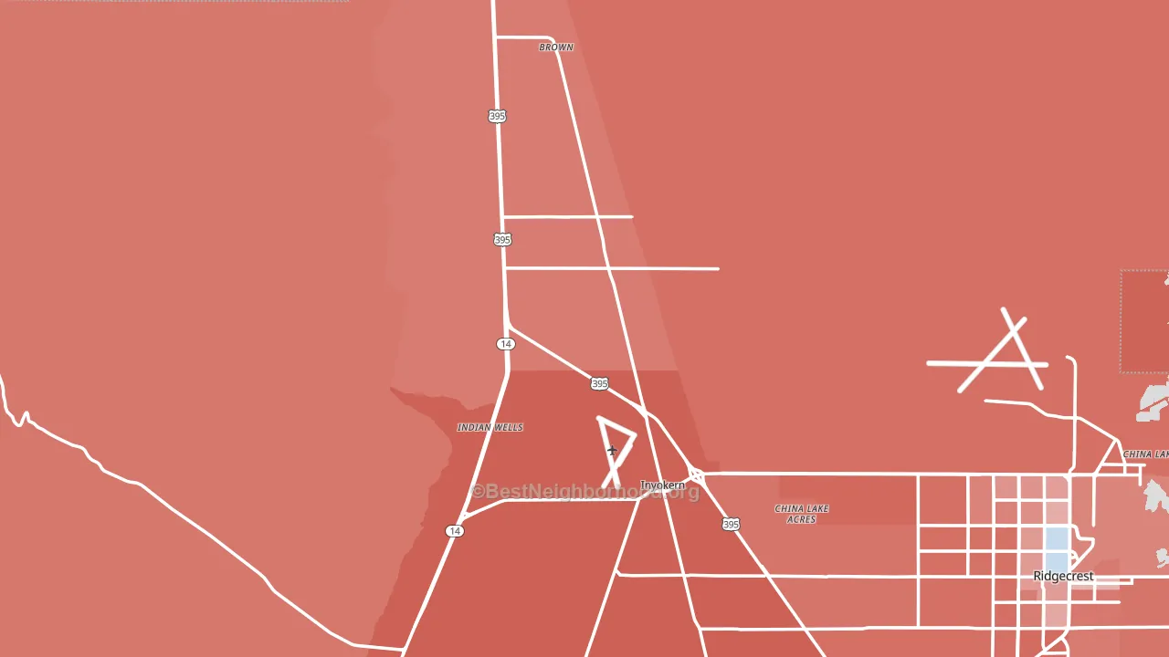 93527, CA block-group political-lean map