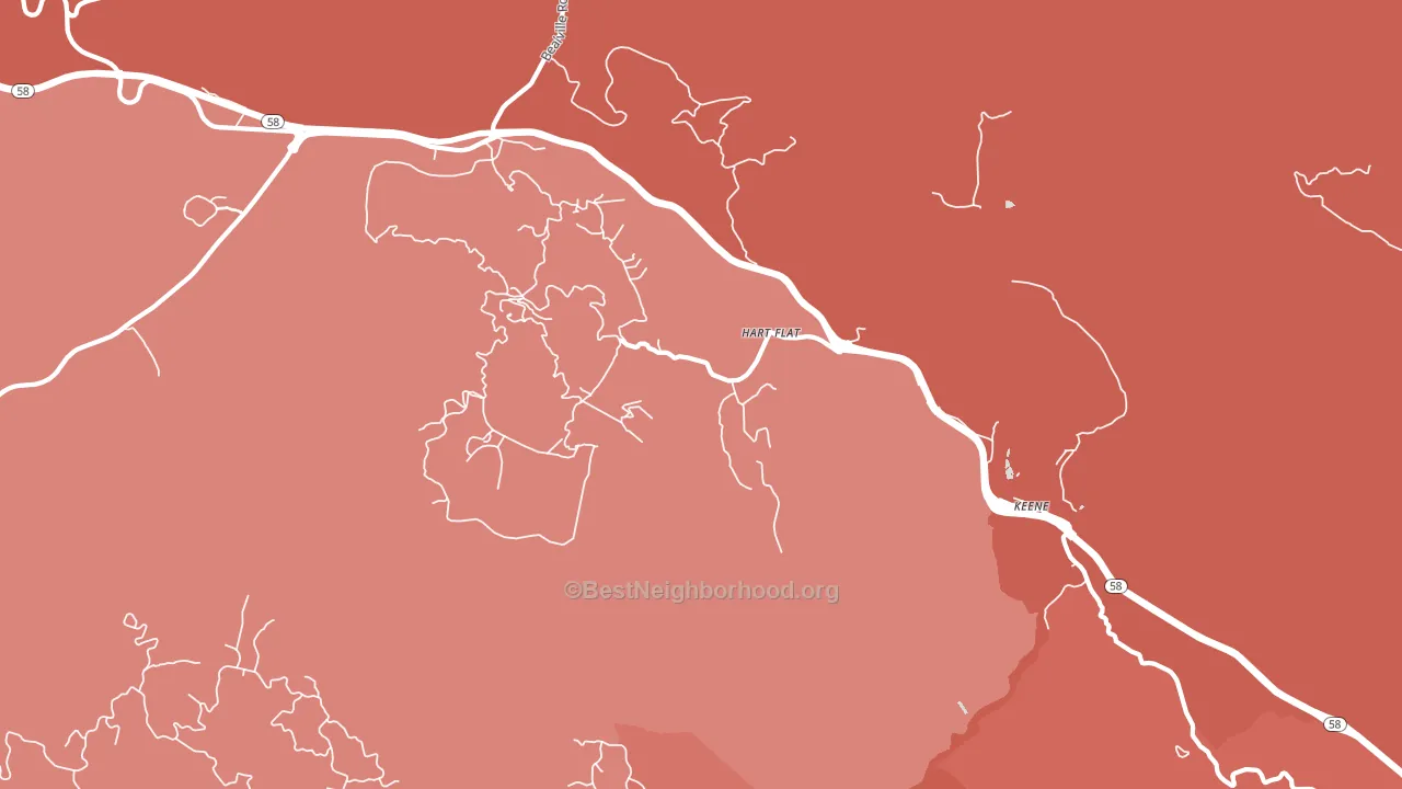 93531, CA block-group political-lean map