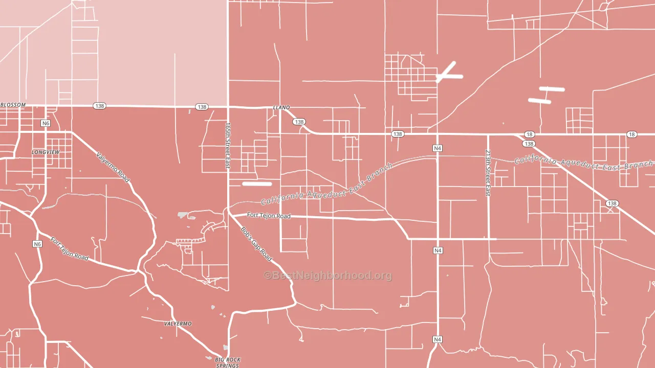 93544, CA block-group political-lean map