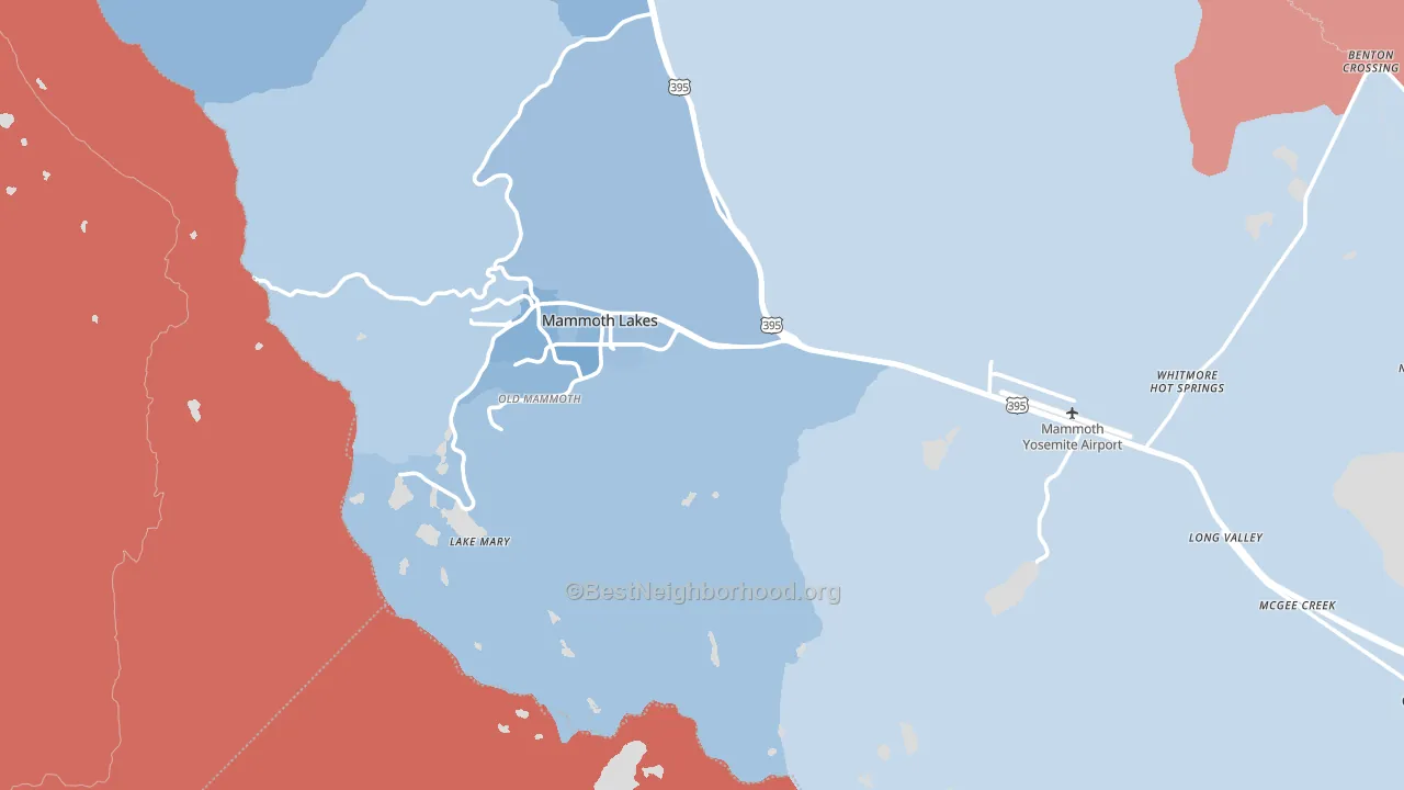 93546, CA block-group political-lean map