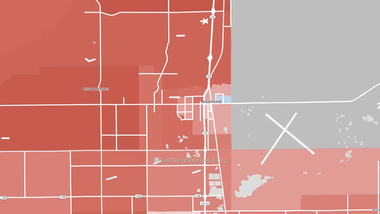 93560, CA block-group political-lean map