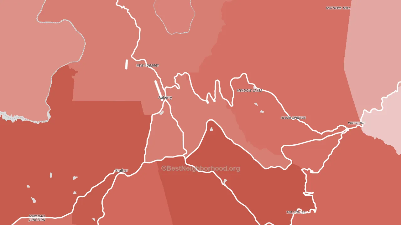 93602, CA block-group political-lean map