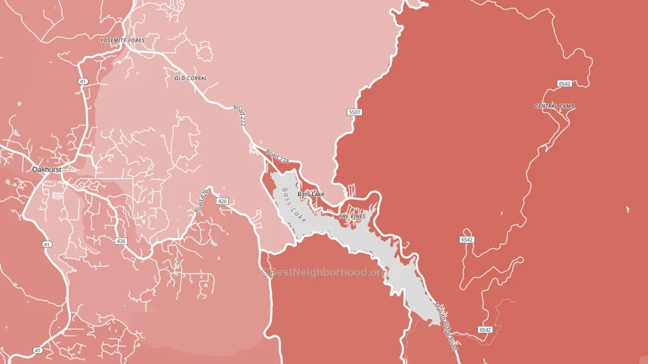 93604, CA block-group political-lean map
