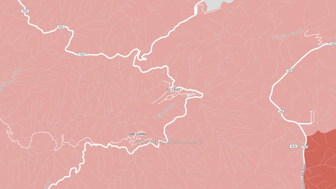 93605, CA block-group political-lean map