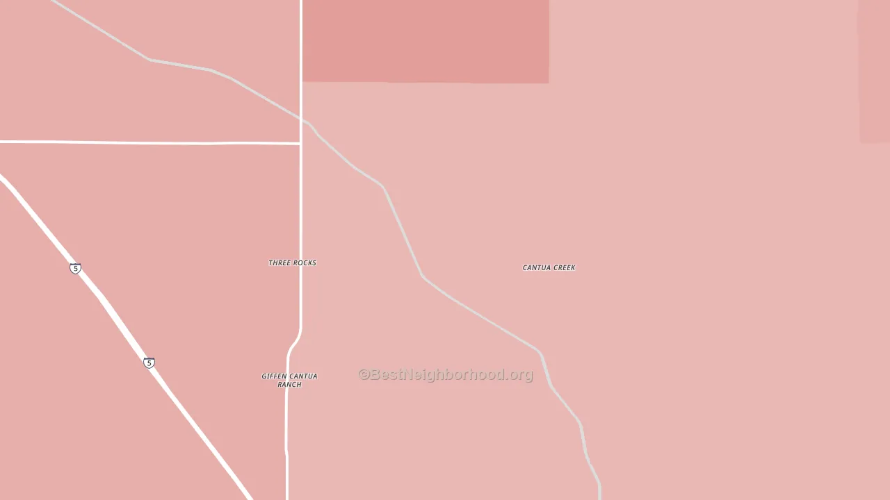 93608, CA block-group political-lean map