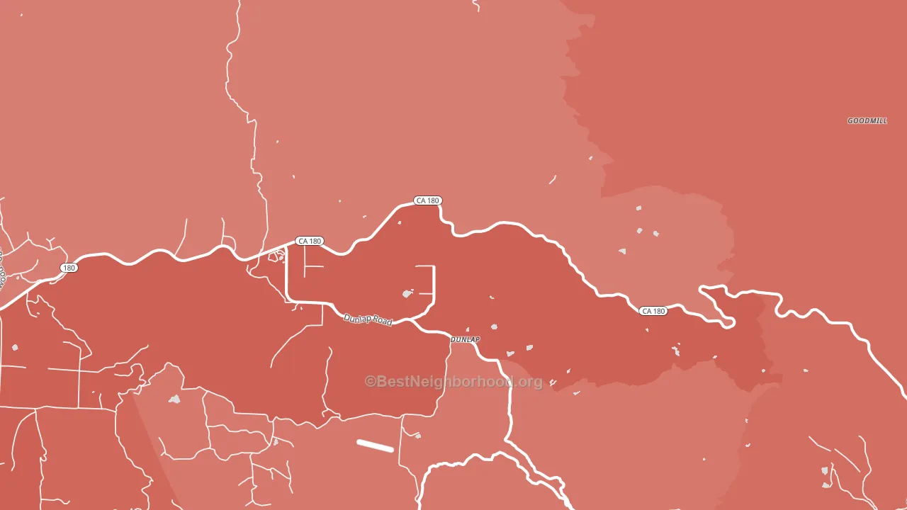 93621, CA block-group political-lean map