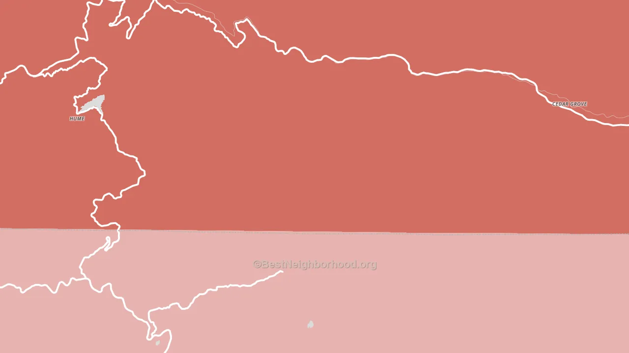 93633, CA block-group political-lean map