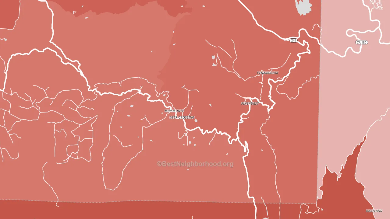 93641, CA block-group political-lean map