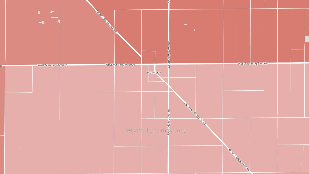 93652, CA block-group political-lean map