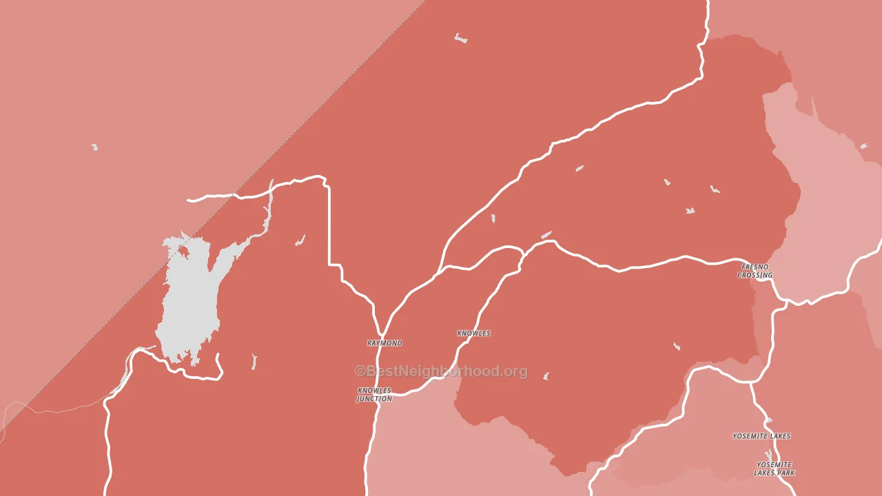 93653, CA block-group political-lean map