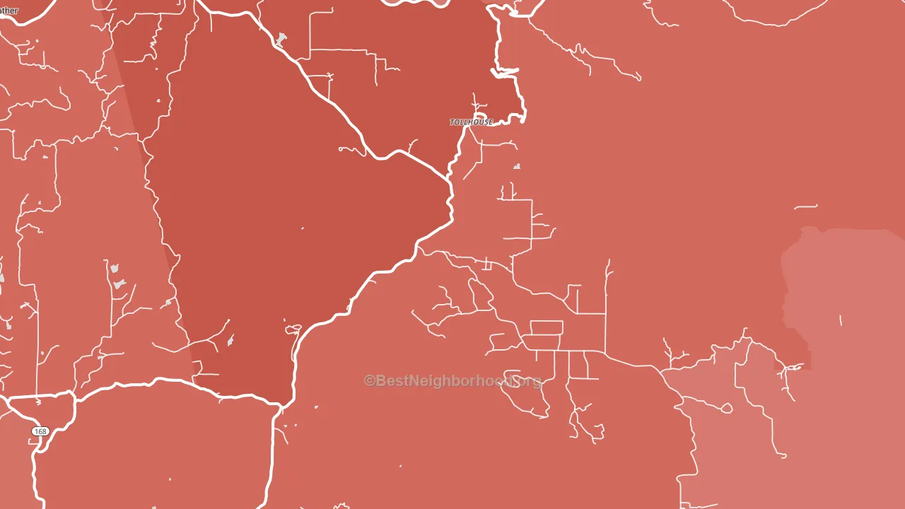 93667, CA block-group political-lean map