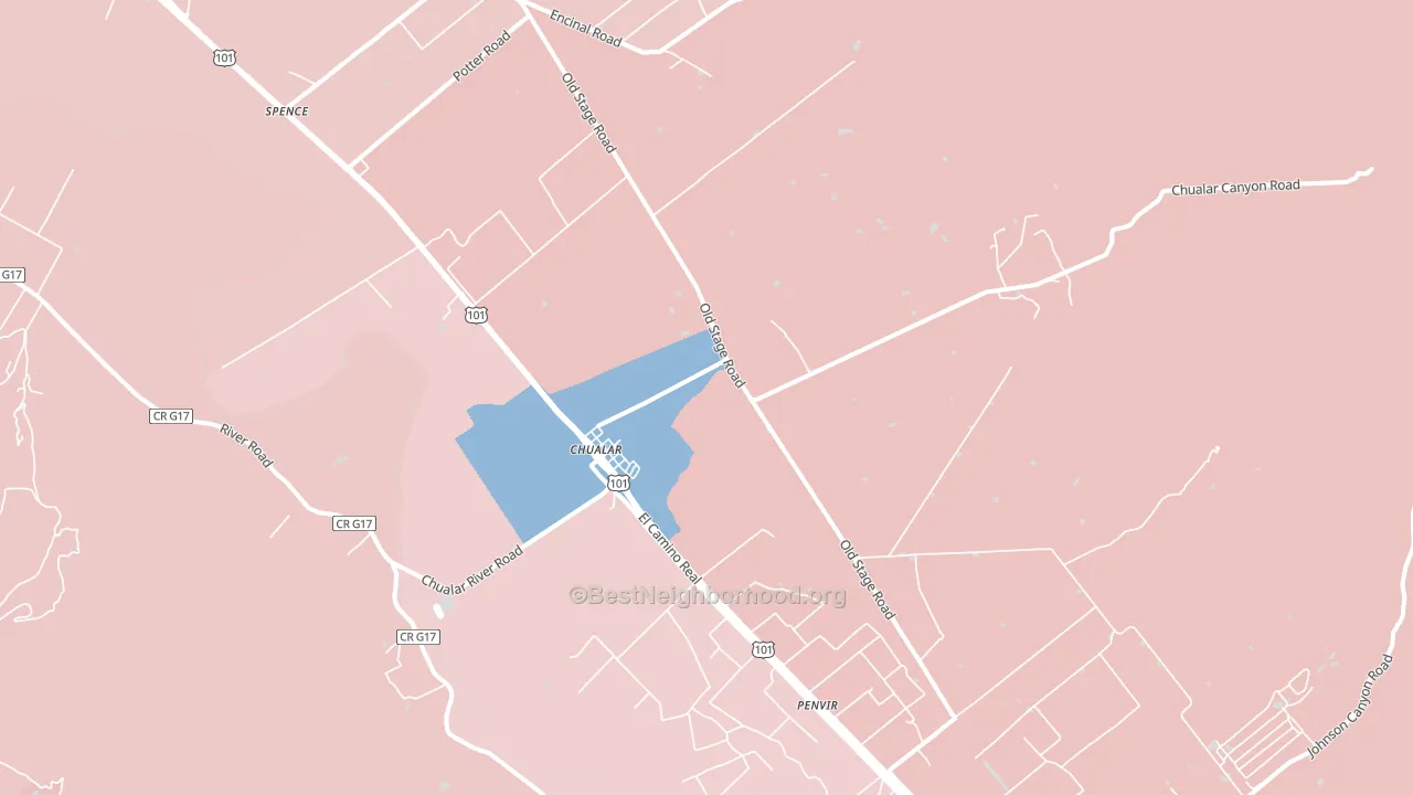 93925, CA block-group political-lean map