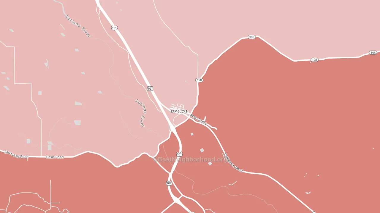93954, CA block-group political-lean map