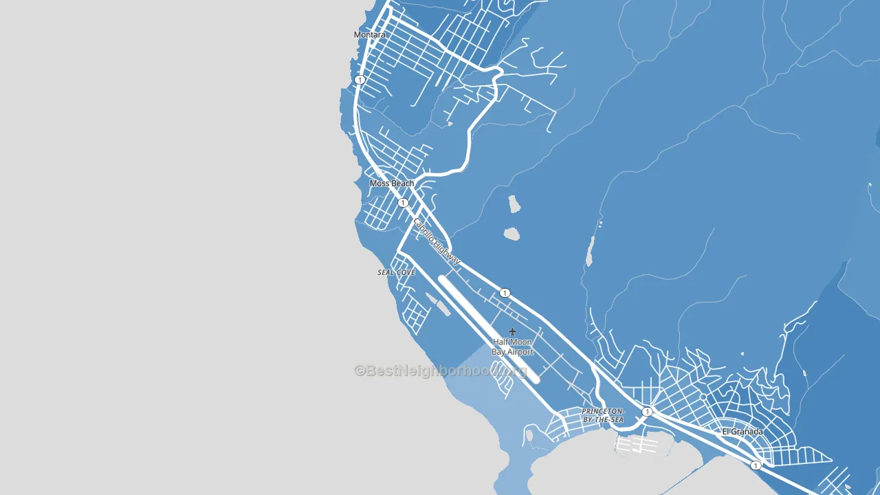 94038, CA block-group political-lean map