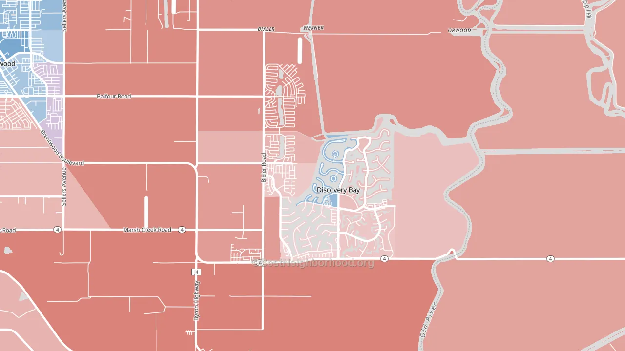 94505, CA block-group political-lean map