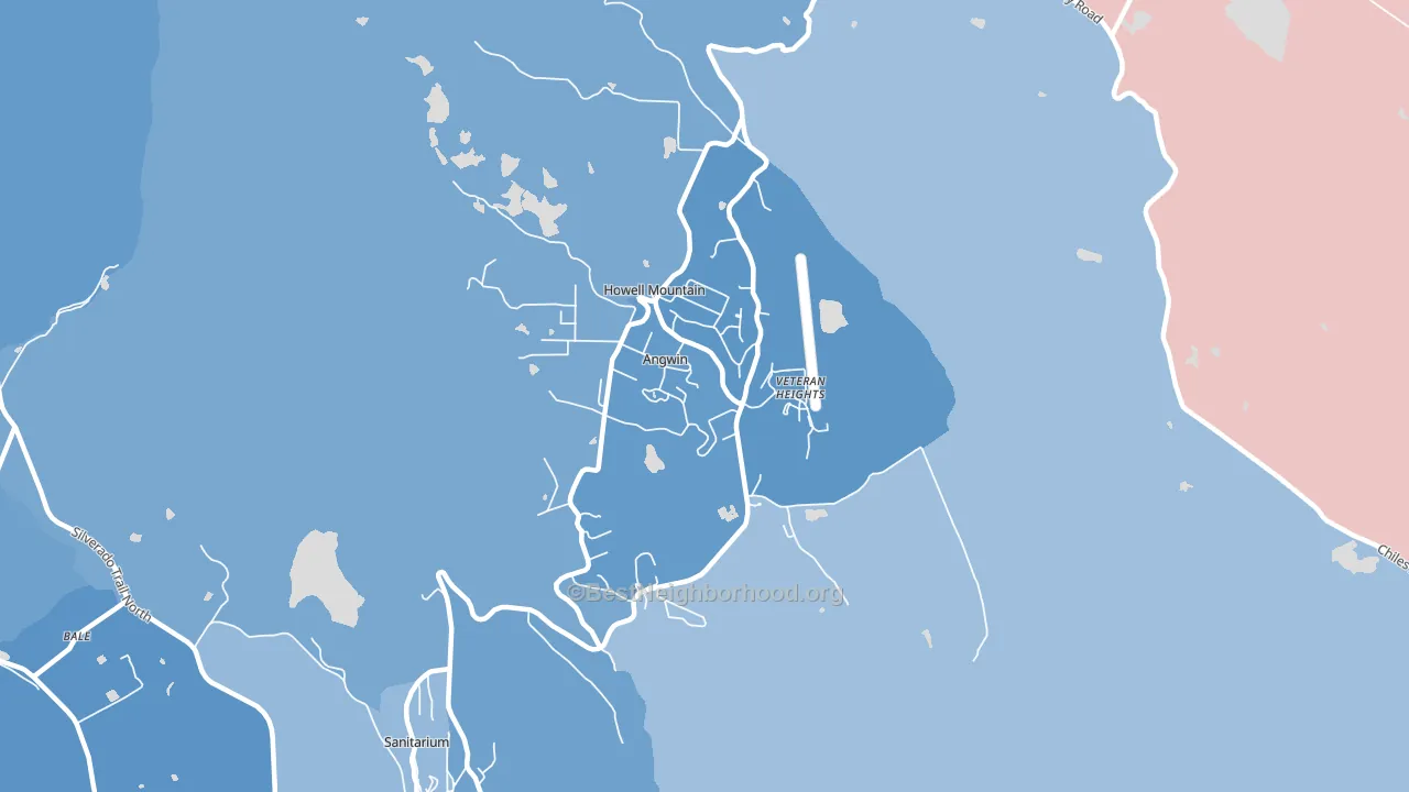 94508, CA block-group political-lean map