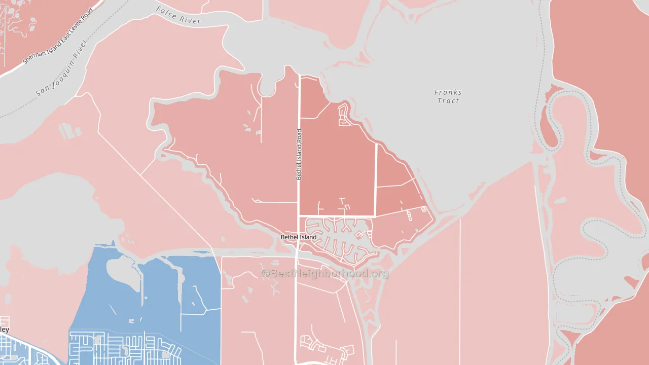 94511, CA block-group political-lean map