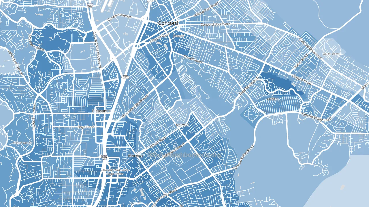 94518, CA block-group political-lean map