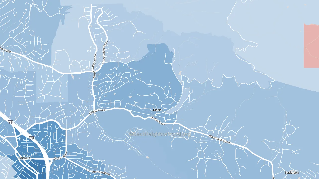94528, CA block-group political-lean map