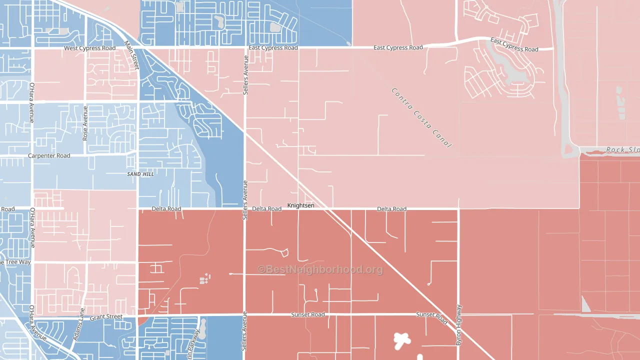 94548, CA block-group political-lean map