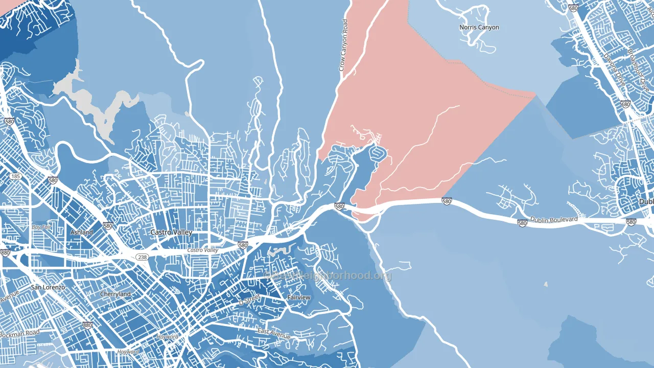 94552, CA block-group political-lean map