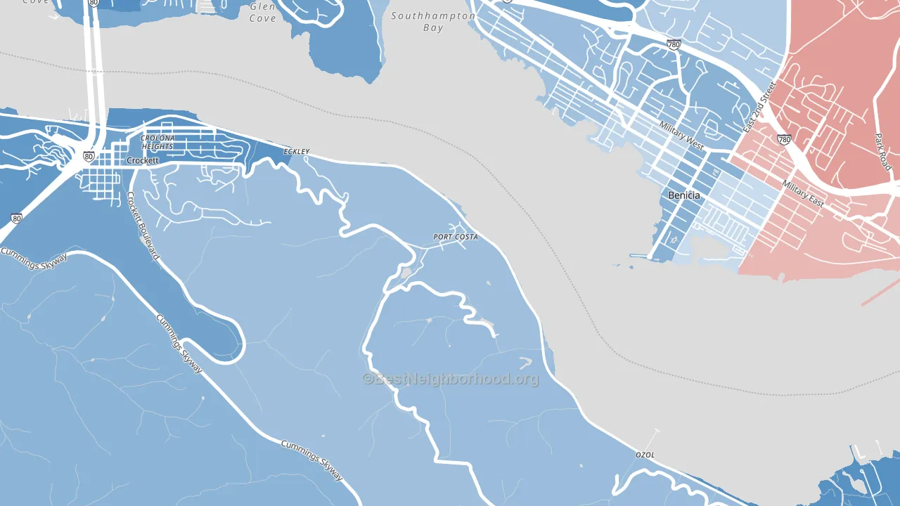 94569, CA block-group political-lean map