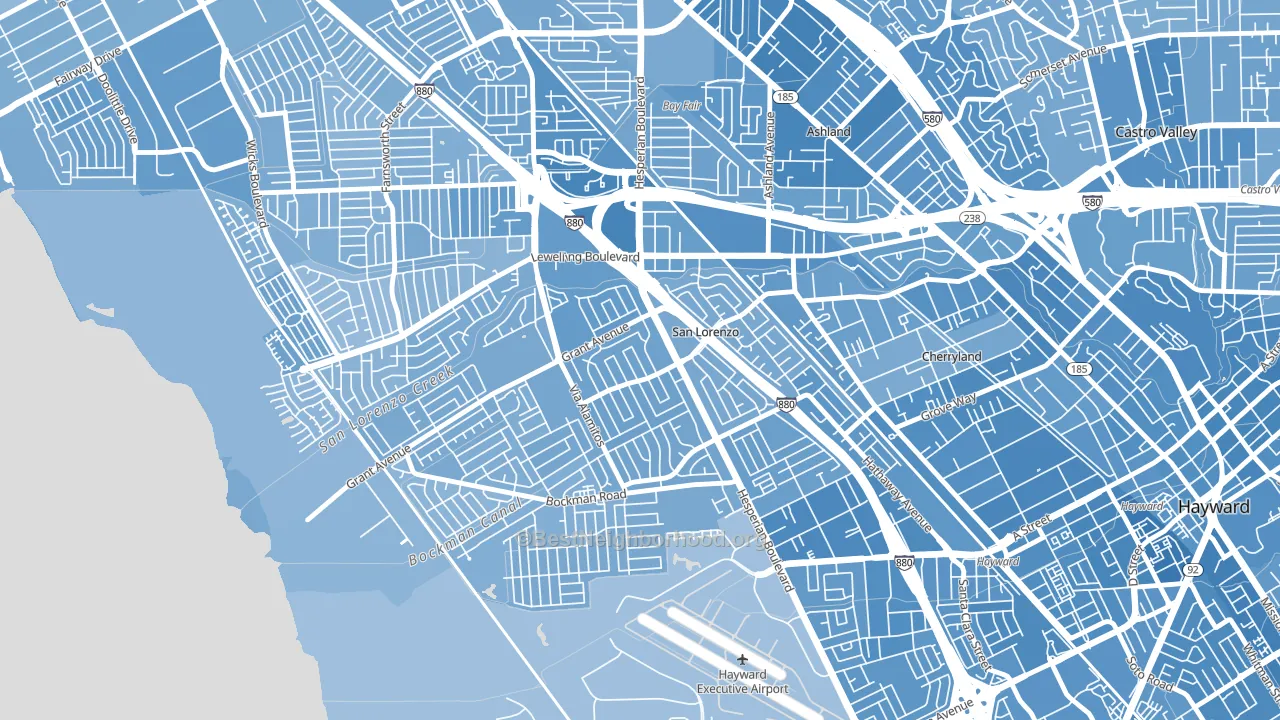94580, CA block-group political-lean map
