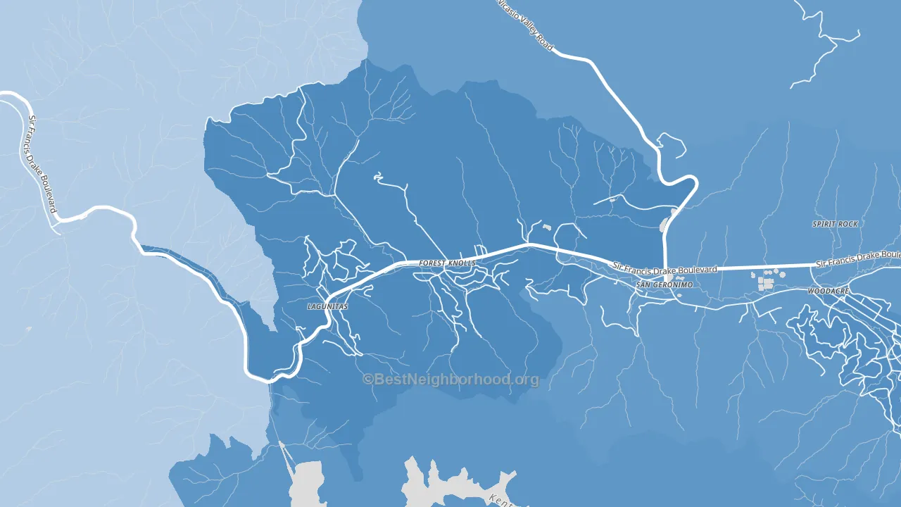 94933, CA block-group political-lean map