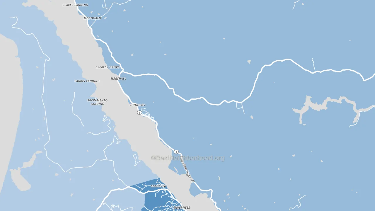 94940, CA block-group political-lean map