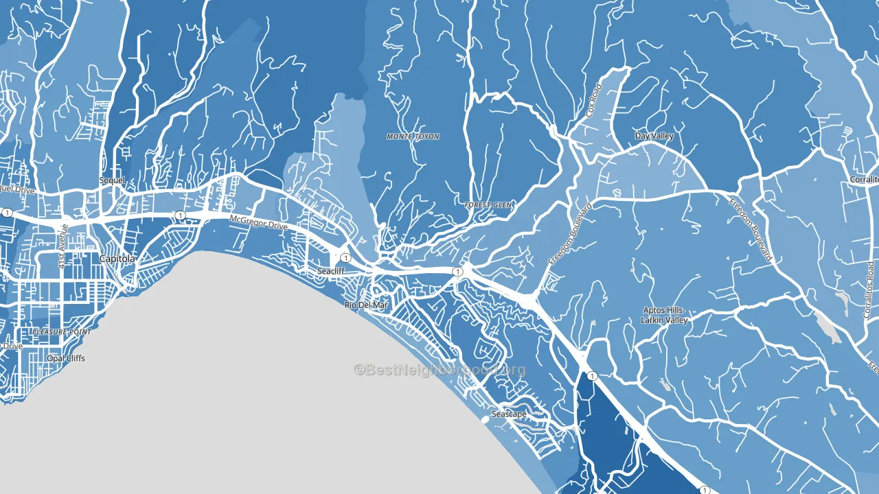95003, CA block-group political-lean map