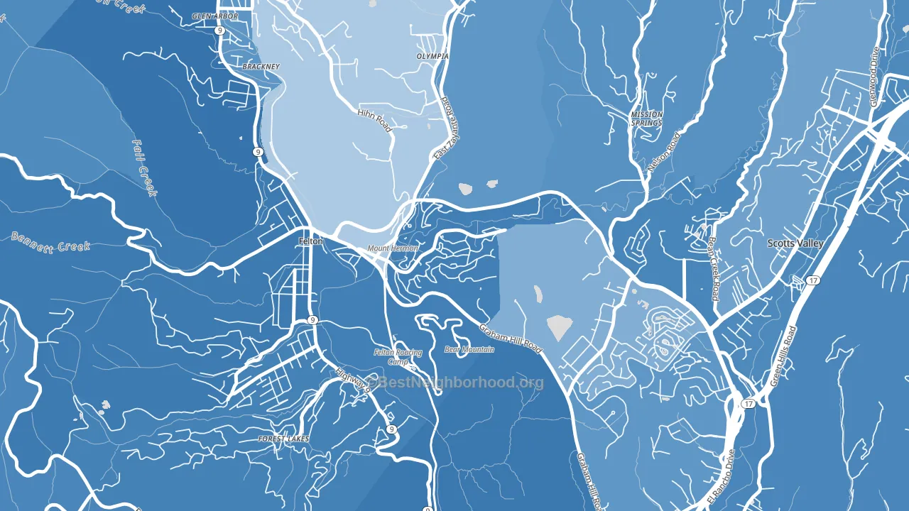 95041, CA block-group political-lean map