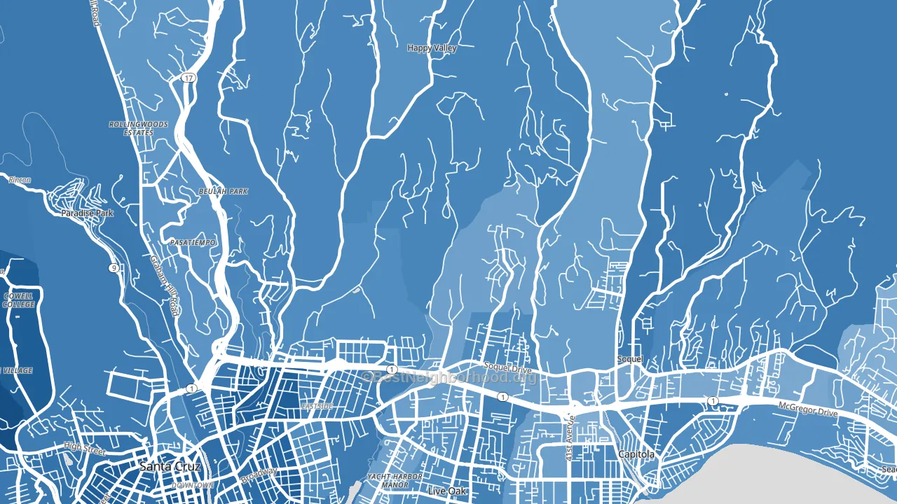 95065, CA block-group political-lean map