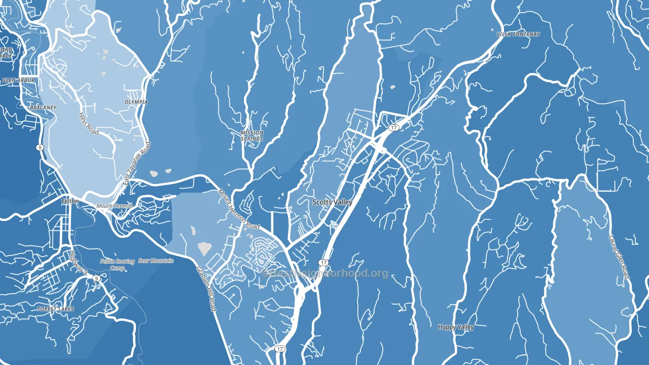 95066, CA block-group political-lean map